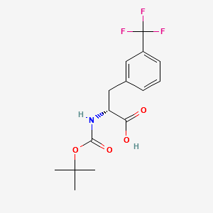 Boc-3-(Trifluoromethyl)-D-phenylalanine structure, CAS 82317-82-6