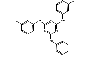 Tris(m-methylanilino)melamine structure, CAS 82504-70-9