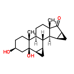 3b,5-Dihydroxy-6b,7b:15b,16b-dimethylene-5b-androstan-17-one structure, CAS 82543-16-6