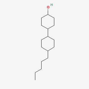 trans-4-(trans-4-Pentylcyclohexyl)cyclohexanol structure, CAS 82575-70-0