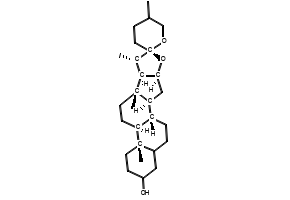 Sarsasapogenin structure, CAS 82597-74-8