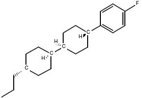 trans,trans-4-(4-Fluorophenyl)-4'-propylbicyclohexyl structure, CAS 82832-27-7