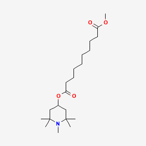 Methyl 1,2,2,6,6-pentamethyl-4-piperidyl sebacate structure, CAS 82919-37-7