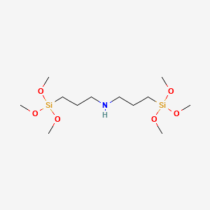 Bis(trimethoxysilylpropyl)amine structure, CAS 82985-35-1