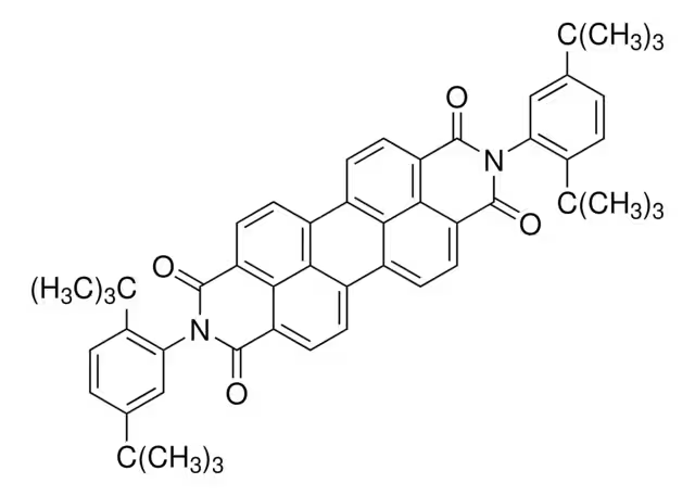 N,N'-Bis(2,5-di-tert-butylphenyl)-3,4,9,10-perylenedicarboximide structure, CAS 83054-80-2