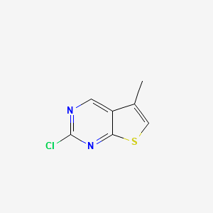2-Chloro-5-methylthieno[2,3-d]pyrimidine structure, CAS 83259-31-8