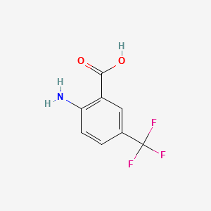 2-Amino-5-(trifluoromethyl)benzoic acid structure, CAS 83265-53-6