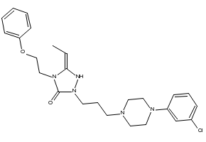 Nefazodone structure, CAS 83366-66-9