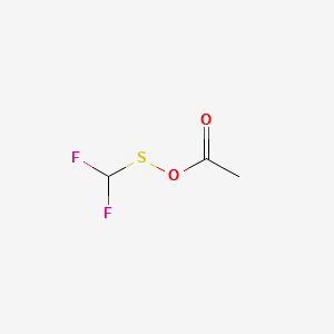 Difluoromethylthioacetic acid structure, CAS 83494-32-0