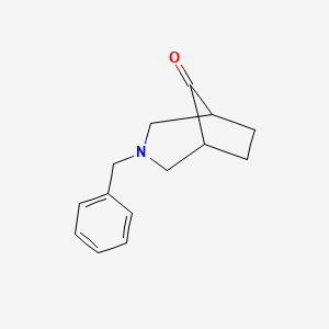 3-Benzyl-3-azabicyclo[3.2.1]octan-8-one structure, CAS 83507-33-9