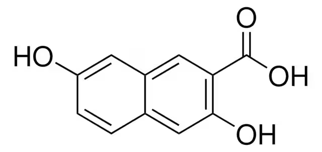 3,7-Dihydroxy-2-naphthoic acid structure, CAS 83511-07-3