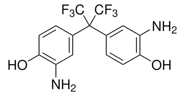 2,2-Bis(3-amino-4-hydroxyphenyl)hexafluoropropane structure, CAS 83558-87-6