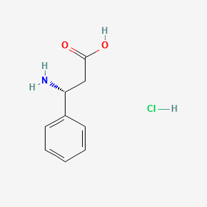 (R)-3-Amino-3-phenylpropionic acid hydrochloride structure, CAS 83649-48-3