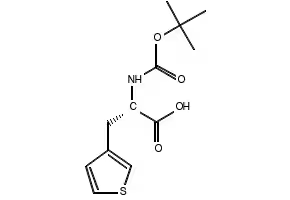Boc-L-3-(3-Thienyl)alanine dicyclohexylamine salt structure, CAS 83825-42-7