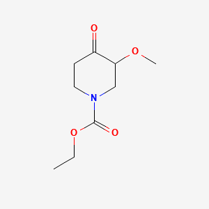 N-Carbethoxy-3-methoxy-4-piperidone structure, CAS 83863-72-3