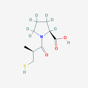 Captopril-D7 structure, CAS 83993-06-0