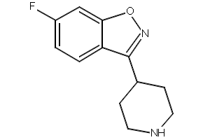 6-Fluoro-3-(4-piperidinyl)-1,2-benzisoxazole structure, CAS 84163-77-9
