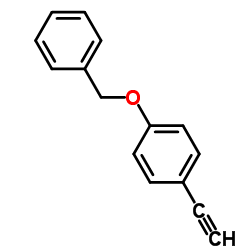 4-Benzyloxyphenyl acetylene structure, CAS 84284-70-8