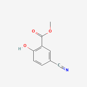 Methyl 5-cyano-2-hydroxybenzoate structure, CAS 84437-12-7
