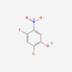 2-Bromo-4-fluoro-5-nitrophenol structure, CAS 84478-87-5