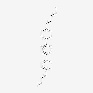 trans-4-Butyl-4'-(4-pentylcyclohexyl)-1,1'-biphenyl structure, CAS 84540-36-3