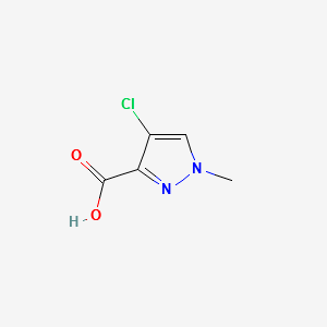 4-Chloro-1-methyl-1H-pyrazole-3-carboxylic acid structure, CAS 84547-85-3