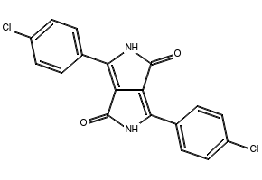 Pigment Red 254 structure, CAS 84632-65-5
