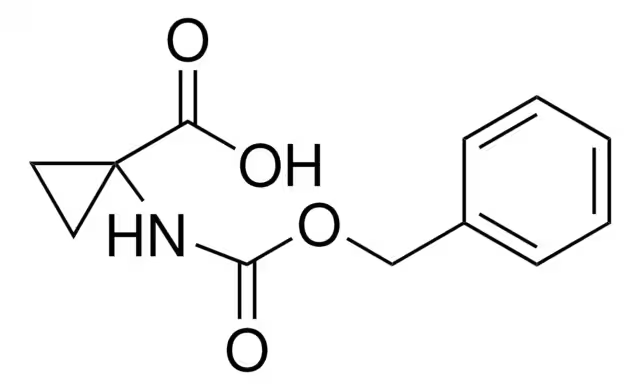 1-(Cbz-amino)cyclopropanecarboxylic acid structure, CAS 84677-06-5