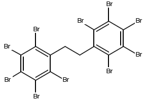 1,2-Bis(pentabromophenyl) ethane structure, CAS 84852-53-9