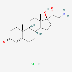 21-Amino-17-hydroxyprogesterone hydrochloride structure, CAS 84869-30-7