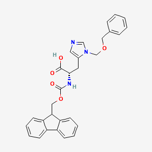 N-Fmoc-N'-benzyloxymethyl-L-histidine structure, CAS 84891-19-0