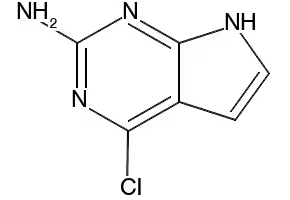 2-Amino-4-chloropyrrolo[2,3-d]pyrimidine structure, CAS 84955-31-7