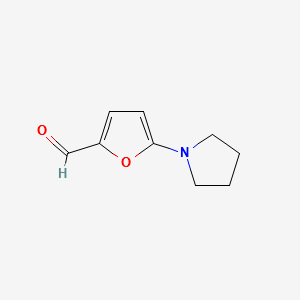 5-(1-Pyrrolidino)-2-furaldehyde structure, CAS 84966-28-9