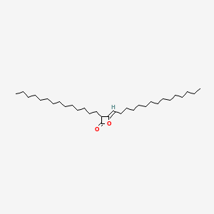 2-Oxetanone 3-C12-16-alkyl-4-C13-17-alkylidene derivatives structure, CAS 84989-41-3