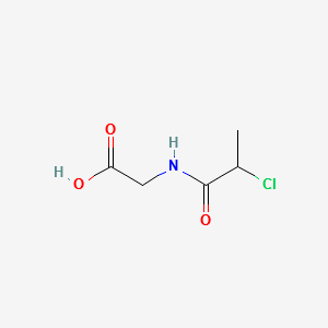 2-Chloropropionylglycine structure, CAS 85038-45-5