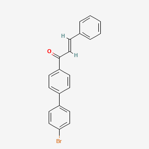1-(4'-Bromobiphenyl-4-yl)-3-phenylpropenone structure, CAS 85098-88-0