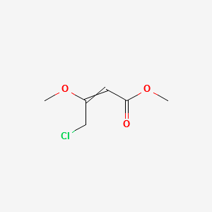 Methyl 4-chloro-3-methoxy-2-(E)-butenoate structure, CAS 85153-60-2