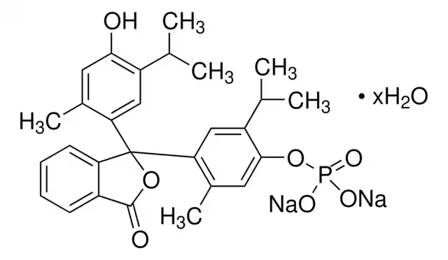 Thymolphthalein complexone disodium salt structure, CAS 85409-48-9