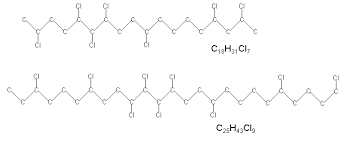 Chloroalkanes C18-28 structure, CAS 85535-86-0