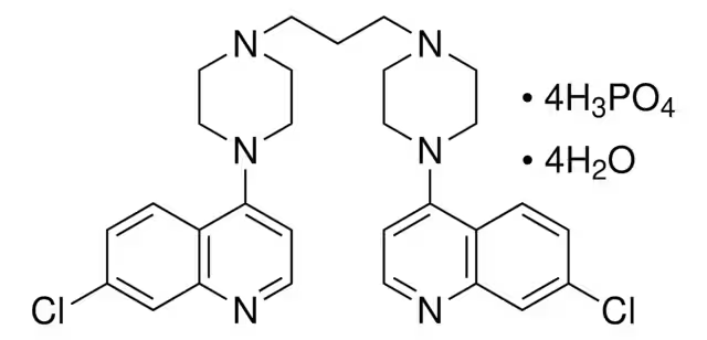 Piperaquine phosphate structure, CAS 85547-56-4