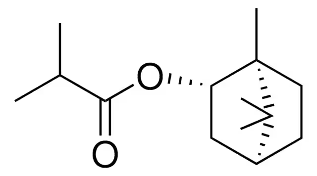 Isobornyl isobutyrate structure, CAS 85586-67-0