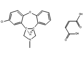 Asenapine maleate structure, CAS 85650-56-2