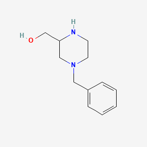 (4-Benzylpiperazin-2-yl)methanol structure, CAS 85817-34-1
