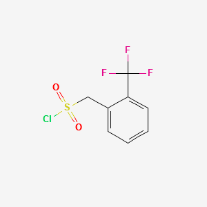 2-Trifluoromethylbenzylsulfonyl chloride structure, CAS 85952-32-5