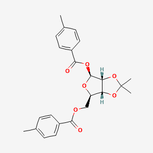 1,5-Di-O-(4-methylbenzoyl)-2,3-O-isopropylidene-beta-D-ribofuranose structure, CAS 86042-28-6