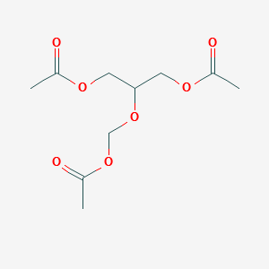 1,3-Diacetoxy-2-(acetoxymethoxy)propane structure, CAS 86357-13-3