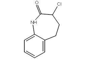 3-Chloro-1,3,4,5-tetrahydro-2H-1-benzazepin-2-one structure, CAS 86499-23-2