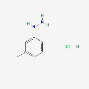 3,4-Dimethylphenylhydrazine hydrochloride structure, CAS 86746-50-1