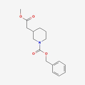 N-Cbz-3-piperidineacetic acid methyl ester structure, CAS 86827-08-9