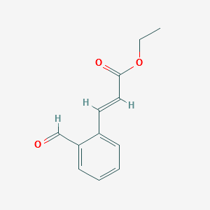 Ethyl 2-formylcinnamate structure, CAS 86867-62-1